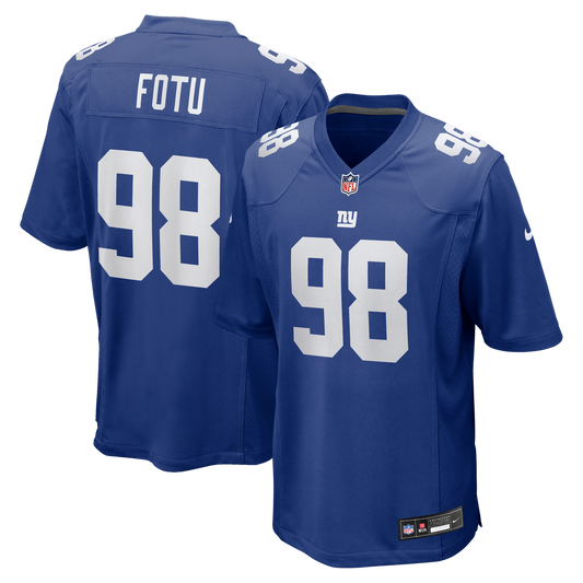 Leki Fotu New York Giants Nike Team Game Jersey - Royal