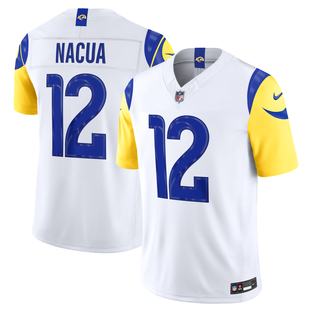 Puka Nacua Los Angeles Rams Nike Vapor F.U.S.E. Stitched Limited Jersey - Royal