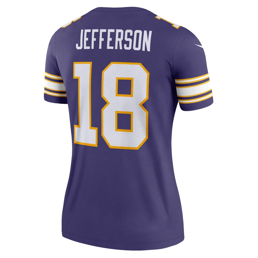 Justin Jefferson Minnesota Vikings Nike Women's Alternate Legend Player Performance Top -  White