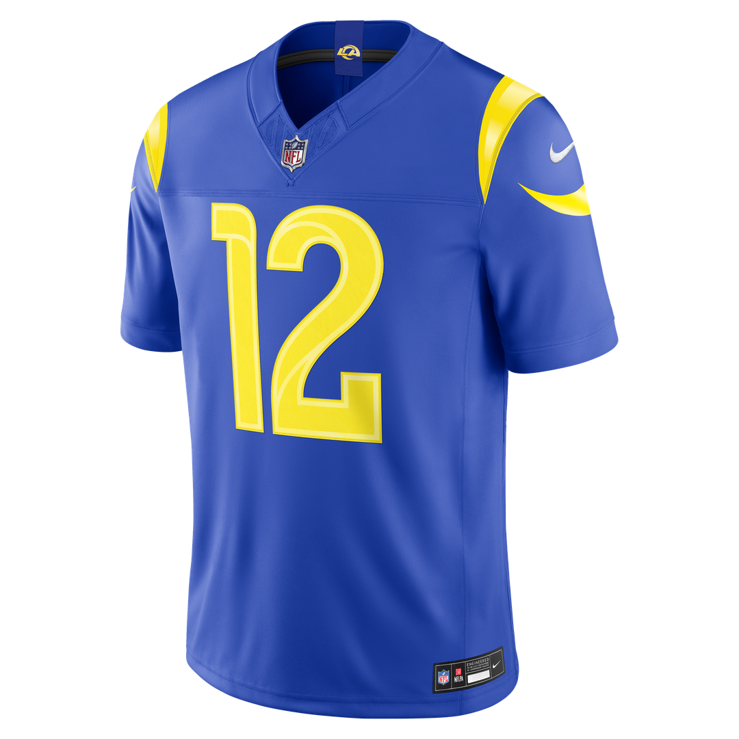 Puka Nacua Los Angeles Rams Nike Vapor F.U.S.E. Stitched Limited Jersey - White