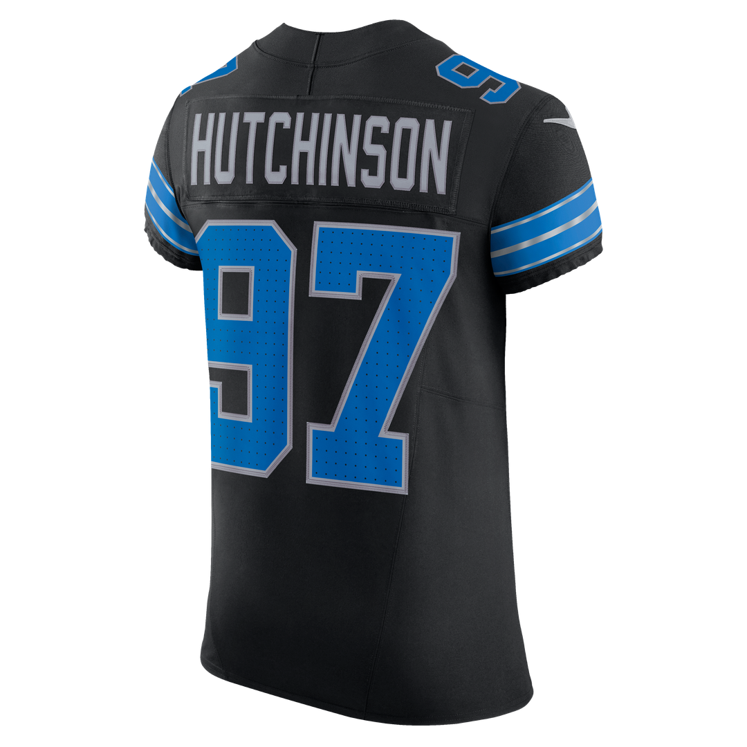 Aidan Hutchinson Detroit Lions Nike Alternate Vapor F.U.S.E. Elite Jersey - Black