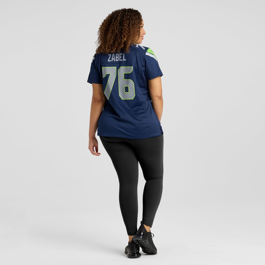 Grey Zabel Seattle Seahawks Nike Women's Team Game Jersey -  College Navy
