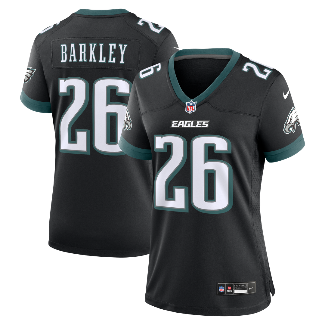 Saquon Barkley Philadelphia Eagles Nike Women's Alternate Game Jersey -  Black