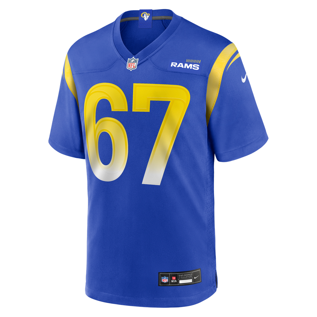 Justin Dedich Los Angeles Rams Nike Game Jersey -  Royal