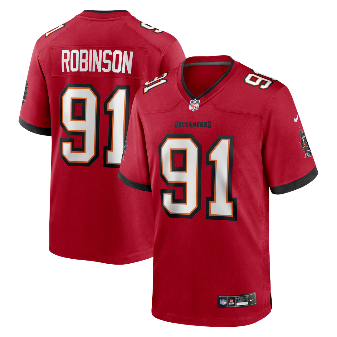 A'Shawn Robinson Tampa Bay Buccaneers Nike Team Game Jersey - Red