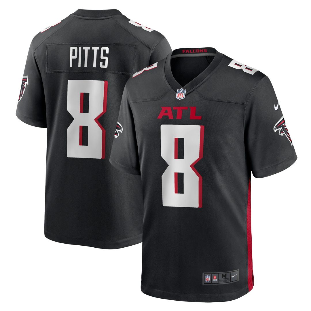 Kyle Pitts Sr. Atlanta Falcons Nike Youth Game Jersey - Black