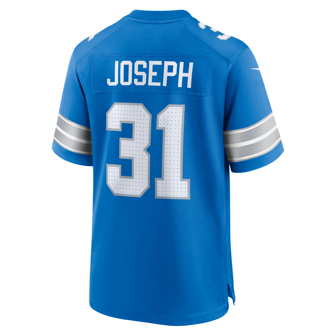 Kerby Joseph Detroit Lions Nike Team Game Jersey -  Blue
