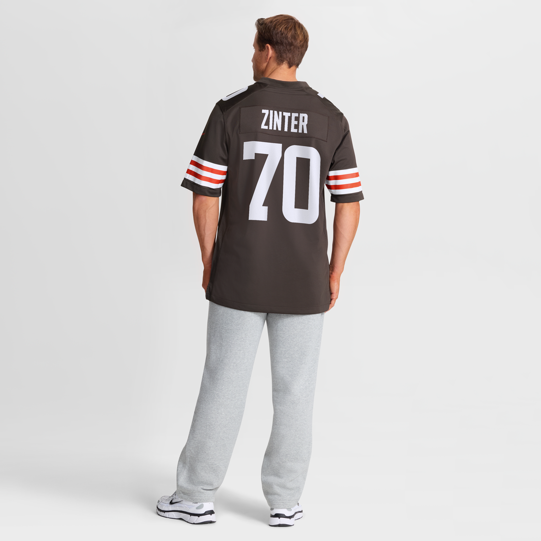 Zak Zinter Cleveland Browns Nike Team Game Jersey -  Brown