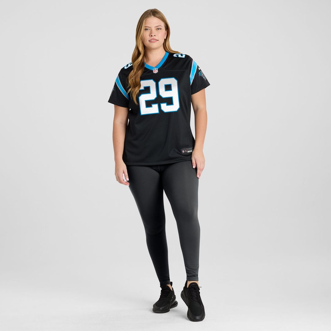 Akayleb Evans Carolina Panthers Nike Women's Team Game Jersey -  Black