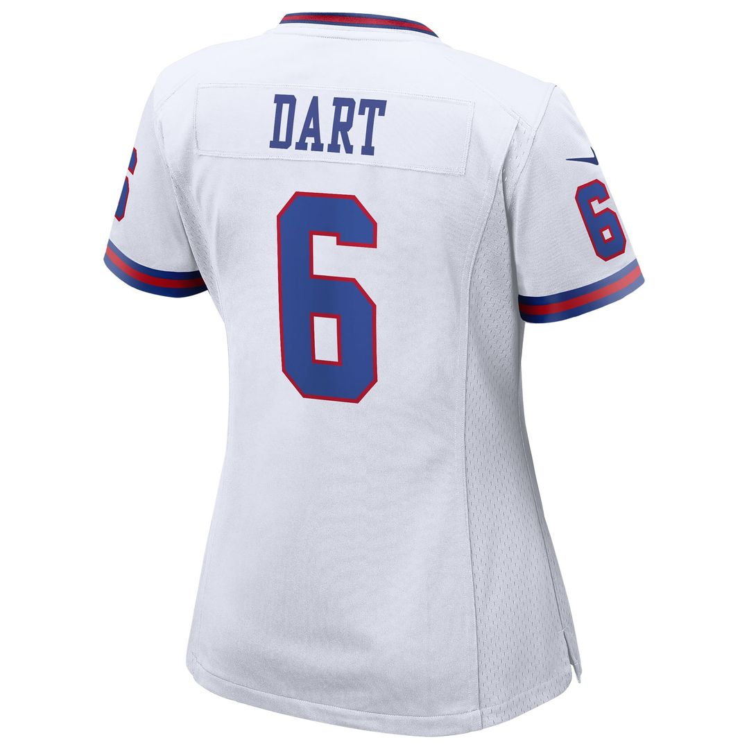 Jaxson Dart New York Giants Nike Women's Alternate Vintage White Game Jersey -  White