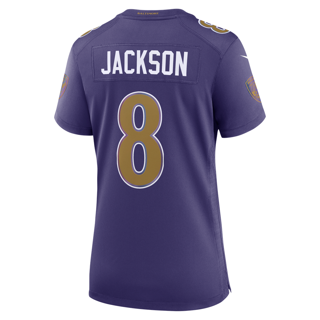 Lamar Jackson Baltimore Ravens Nike Women's Game Jersey - White