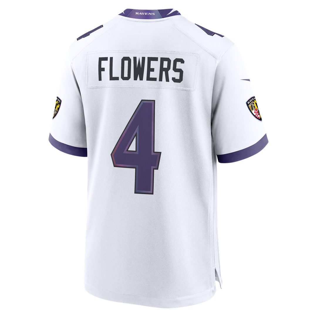 Zay Flowers Baltimore Ravens Nike Alternate Game Jersey - Black