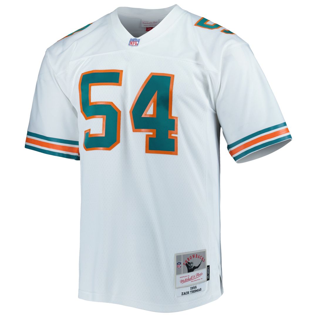 Zach Thomas Miami Dolphins Mitchell & Ness Legacy Replica Jersey - Aqua