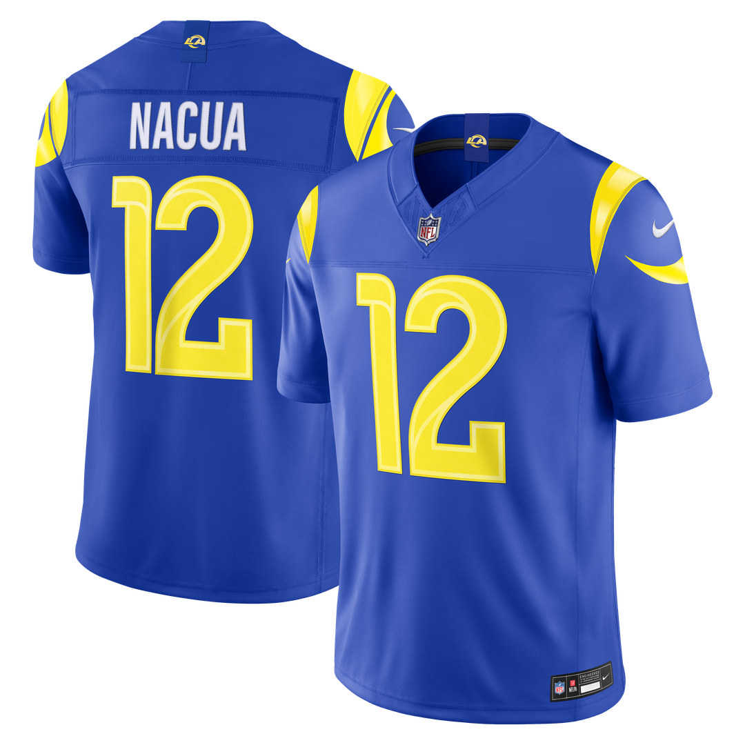 Puka Nacua Los Angeles Rams Nike Vapor F.U.S.E. Stitched Limited Jersey - Royal