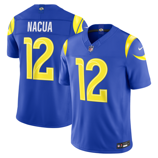 Puka Nacua Los Angeles Rams Nike Vapor F.U.S.E. Stitched Limited Jersey - Royal