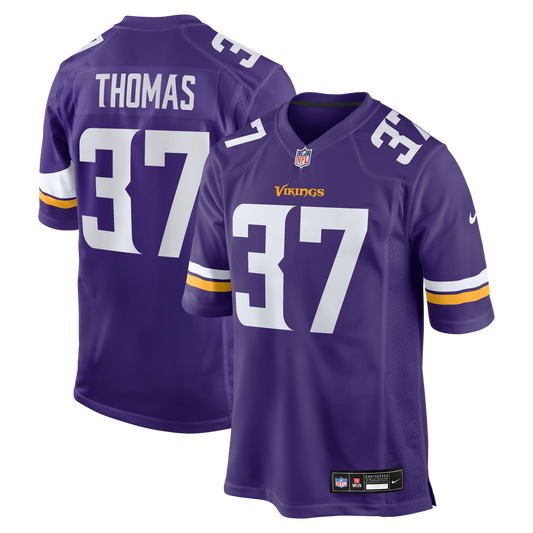 Tavierre Thomas Minnesota Vikings Nike Team Game Jersey -  Purple