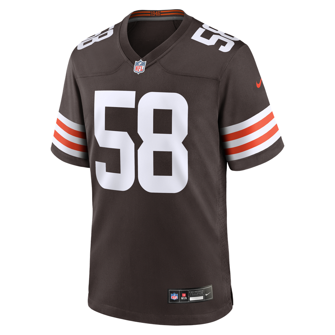 Austin Barber Cleveland Browns Nike Team Game Jersey - Brown