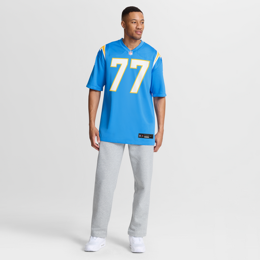 Travis Burke Los Angeles Chargers Nike Team Game Jersey - Powder Blue