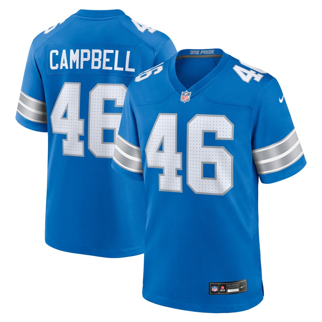 Jack Campbell Detroit Lions Nike White Game Jersey -  White