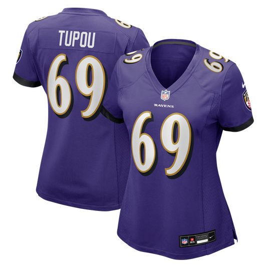 Josh Tupou Baltimore Ravens Nike Women's Team Game Jersey -  Purple