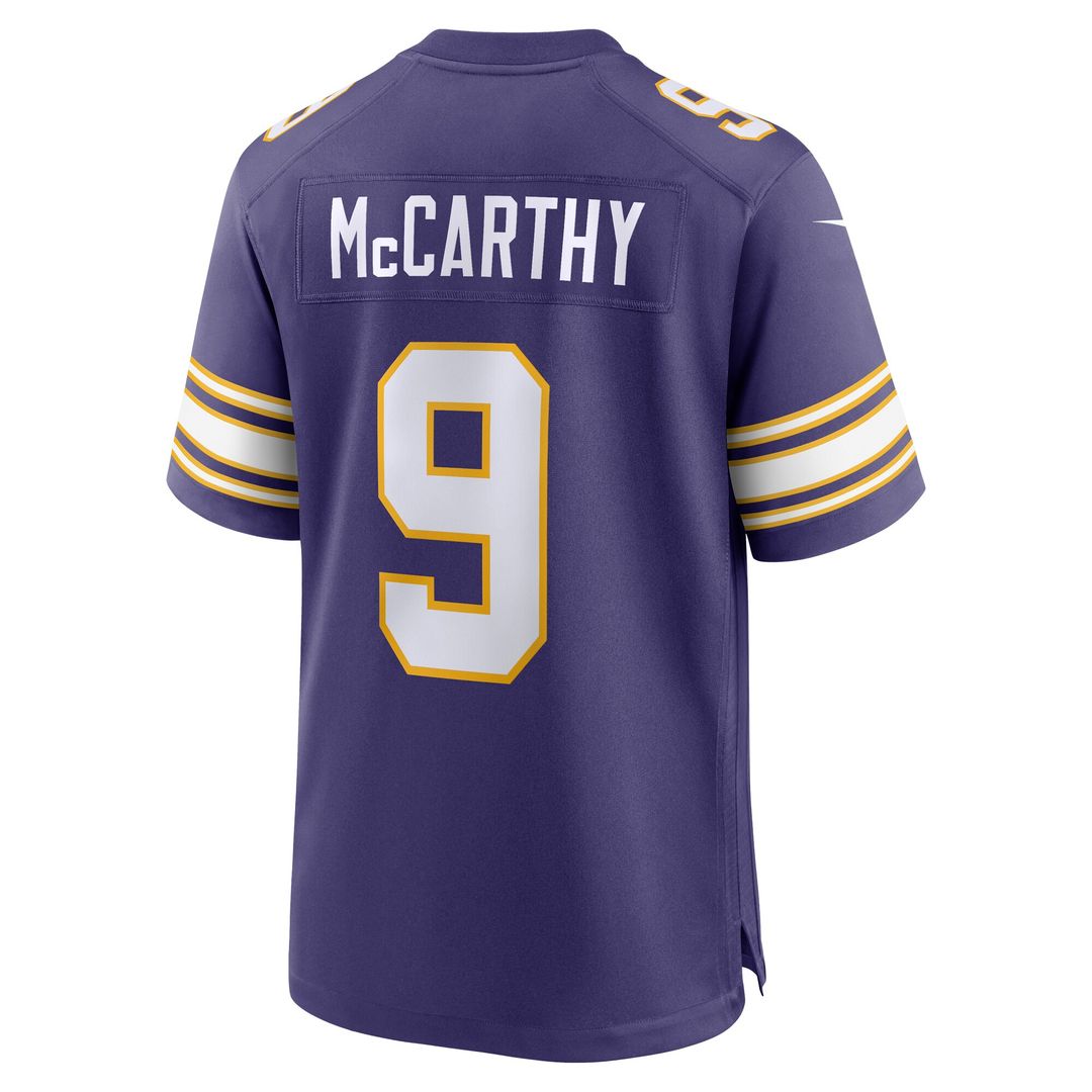 J.J. McCarthy Minnesota Vikings Nike Game Jersey -  White