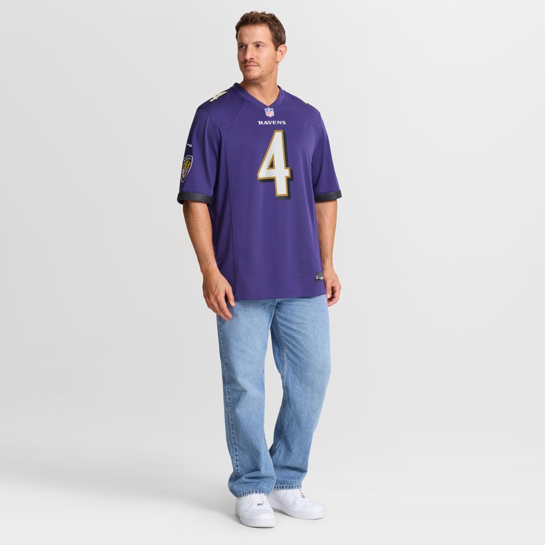 Zay Flowers Baltimore Ravens Nike  Game Jersey - Purple