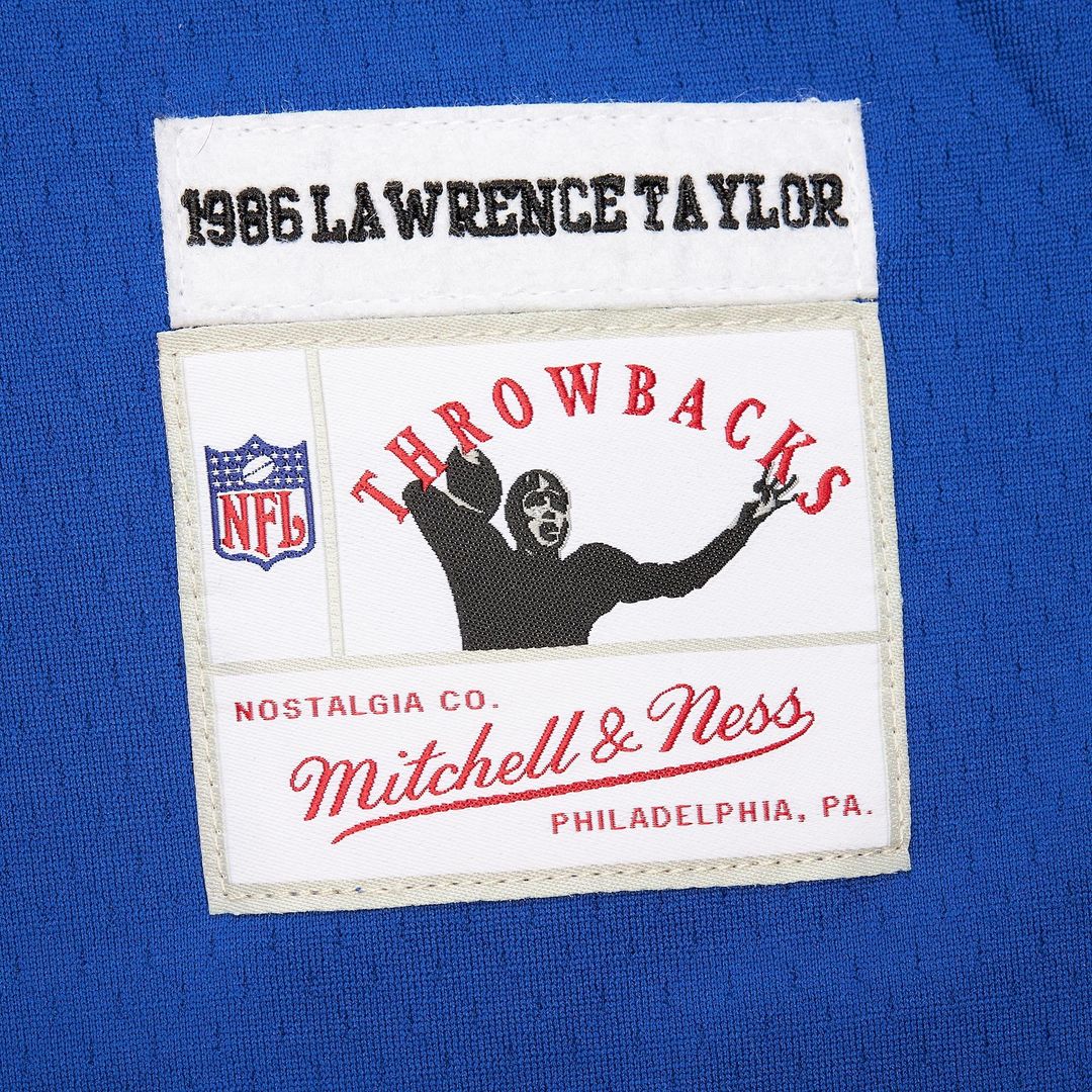 Lawrence Taylor New York Giants Mitchell & Ness Player Name & Number Hoodie Legacy Jersey - Royal
