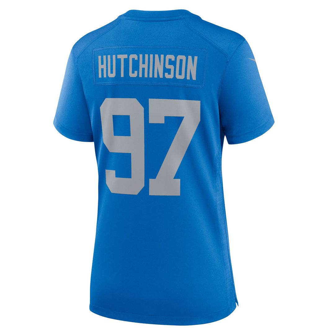Aidan Hutchinson Detroit Lions Nike Women's 2nd Alternate Game Jersey - Black