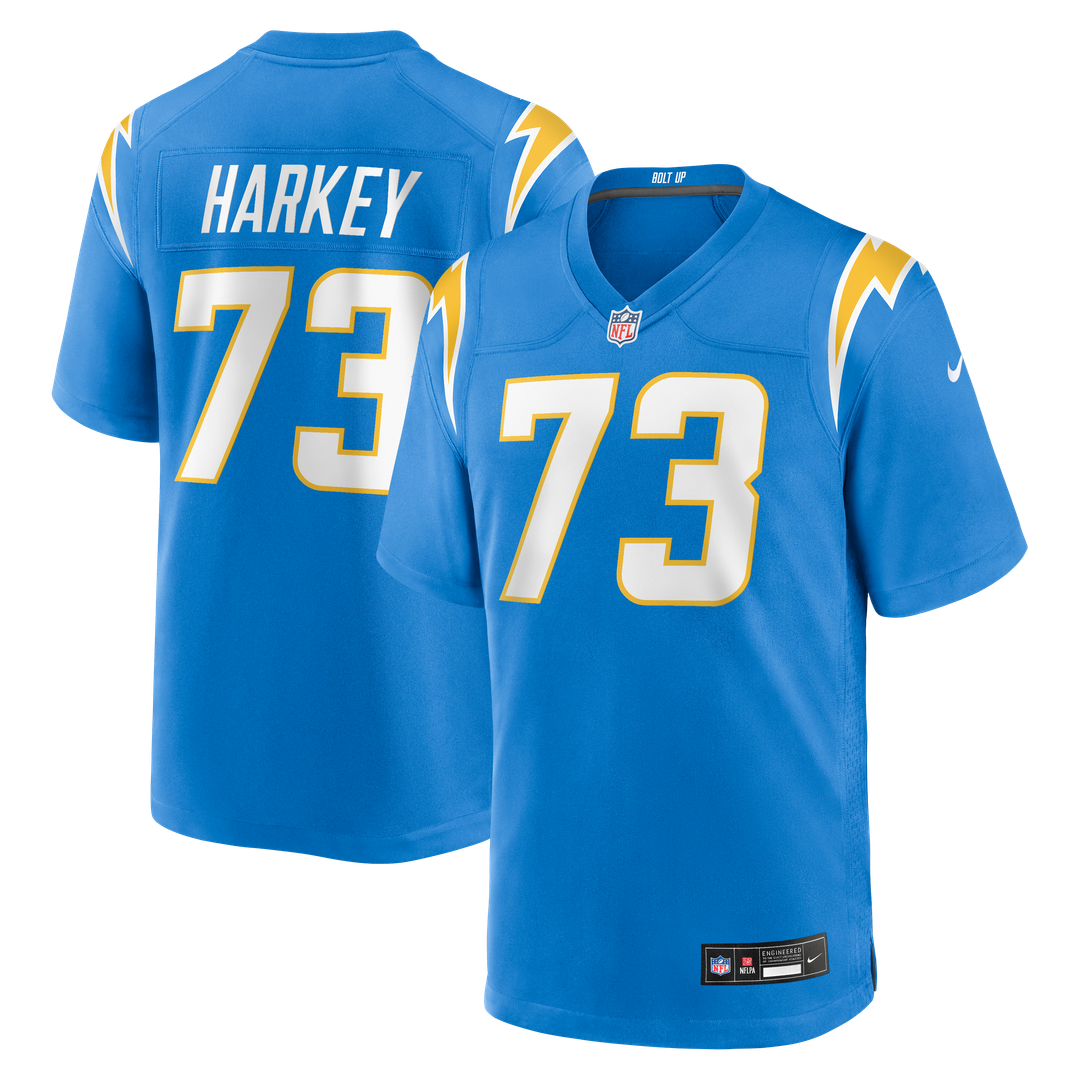 Alex Harkey Los Angeles Chargers Nike Team Game Jersey - Powder Blue