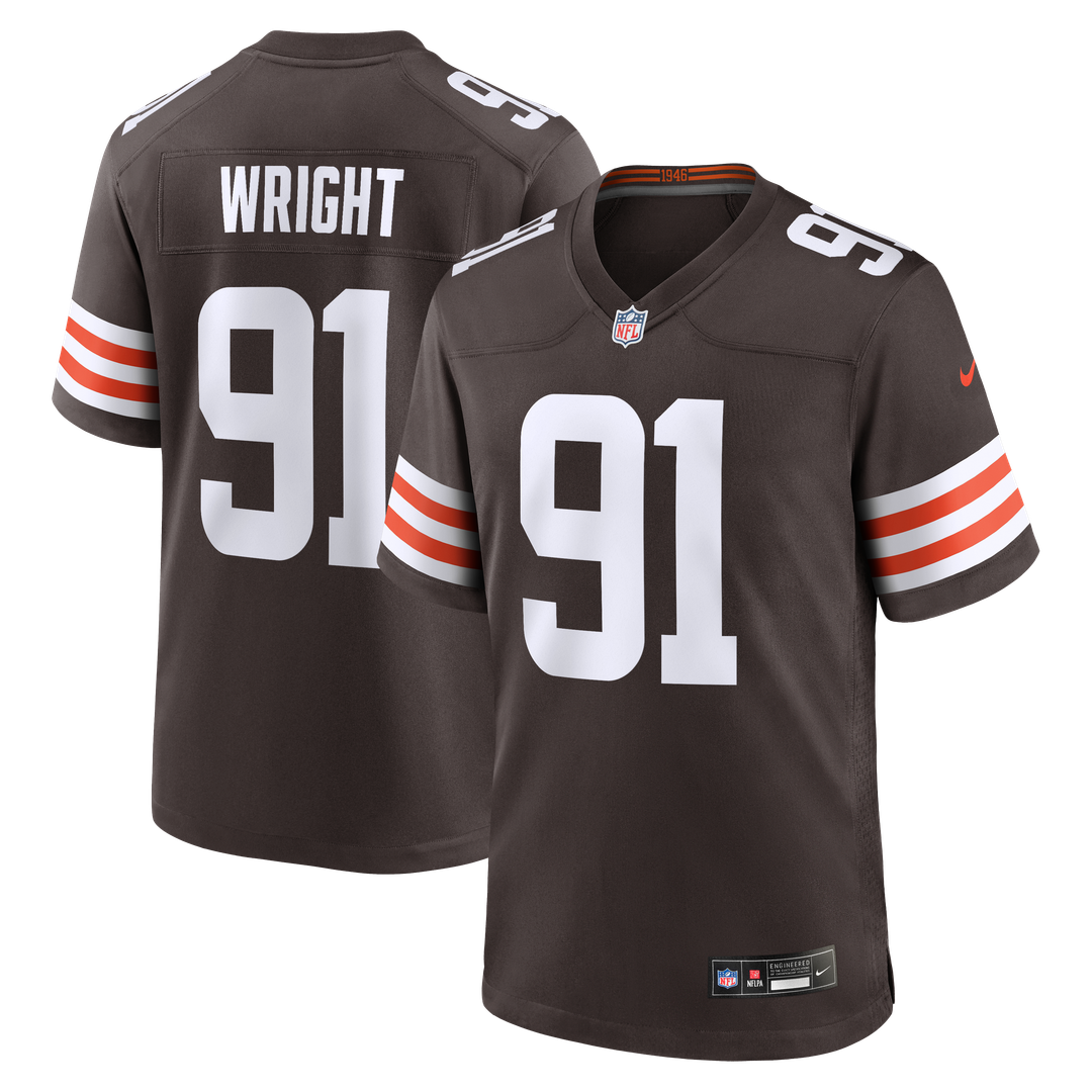 Alex Wright Cleveland Browns Nike Team Game Jersey -  Brown