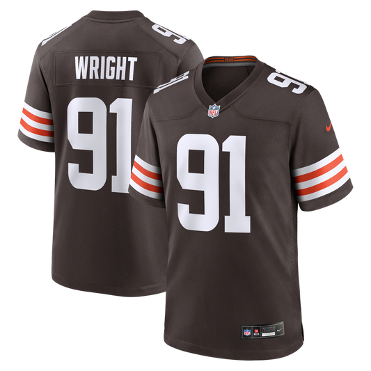 Alex Wright Cleveland Browns Nike Team Game Jersey -  Brown
