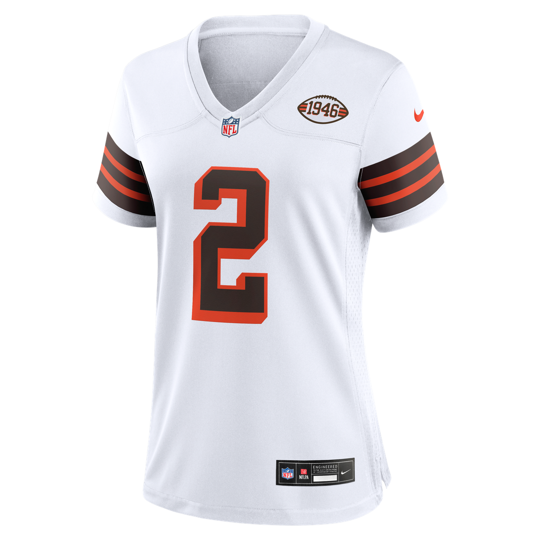 Shedeur Sanders Cleveland Browns Nike Women's Alternate Game Jersey -  White