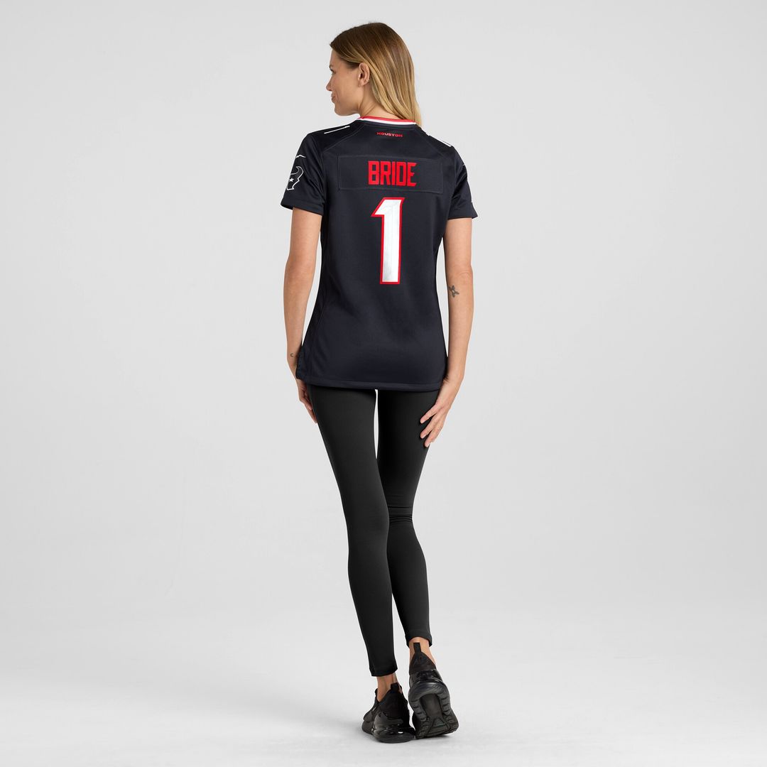 Number 1 Bride Houston Texans Nike Women's Game Jersey - Navy