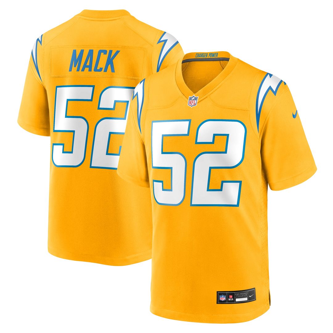 Khalil Mack Los Angeles Chargers Nike Alternate Super Chargers Game Player Jersey - Navy