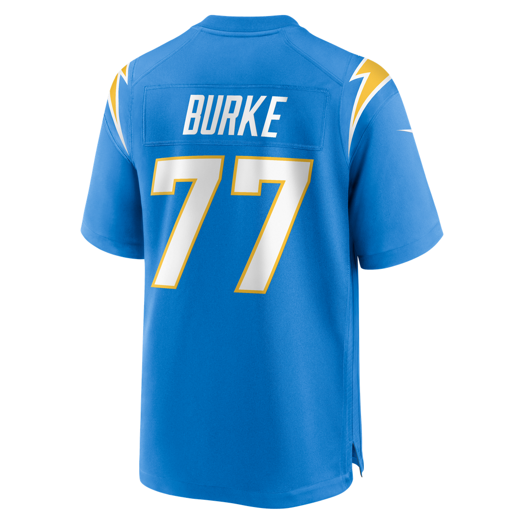 Travis Burke Los Angeles Chargers Nike Team Game Jersey - Powder Blue