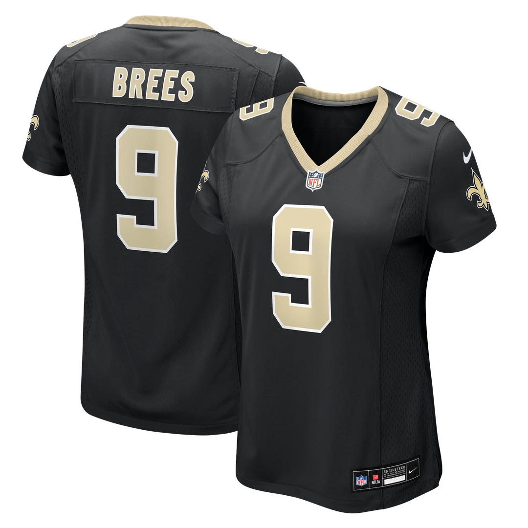Drew Brees New Orleans Saints Nike Women's Team Game Jersey -  Black