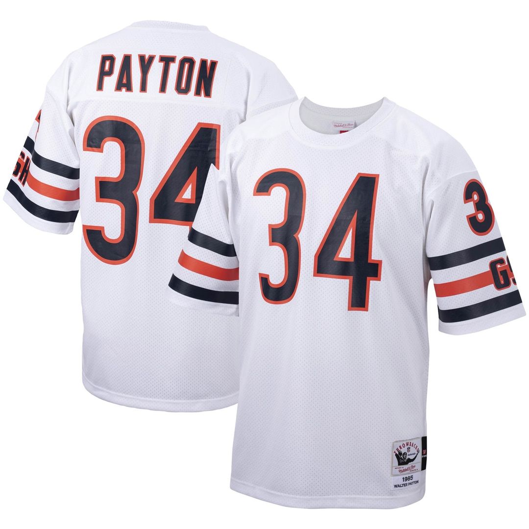 Walter Payton Chicago Bears Mitchell & Ness Big & Tall 1985 Retired Player Replica Jersey - Navy