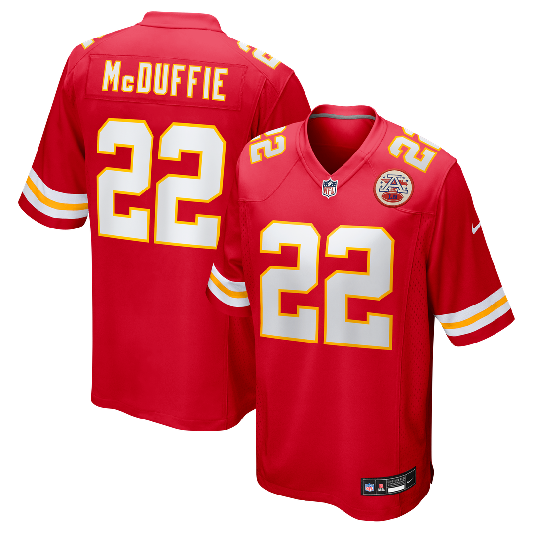 Trent McDuffie Kansas City Chiefs Nike  Game Jersey -  Red