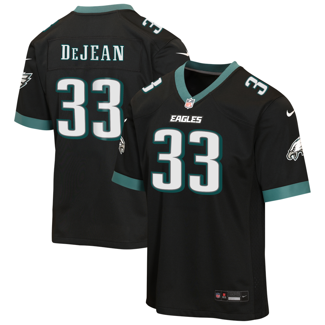 Cooper DeJean Philadelphia Eagles Nike Youth Team Game Jersey - Midnight Green