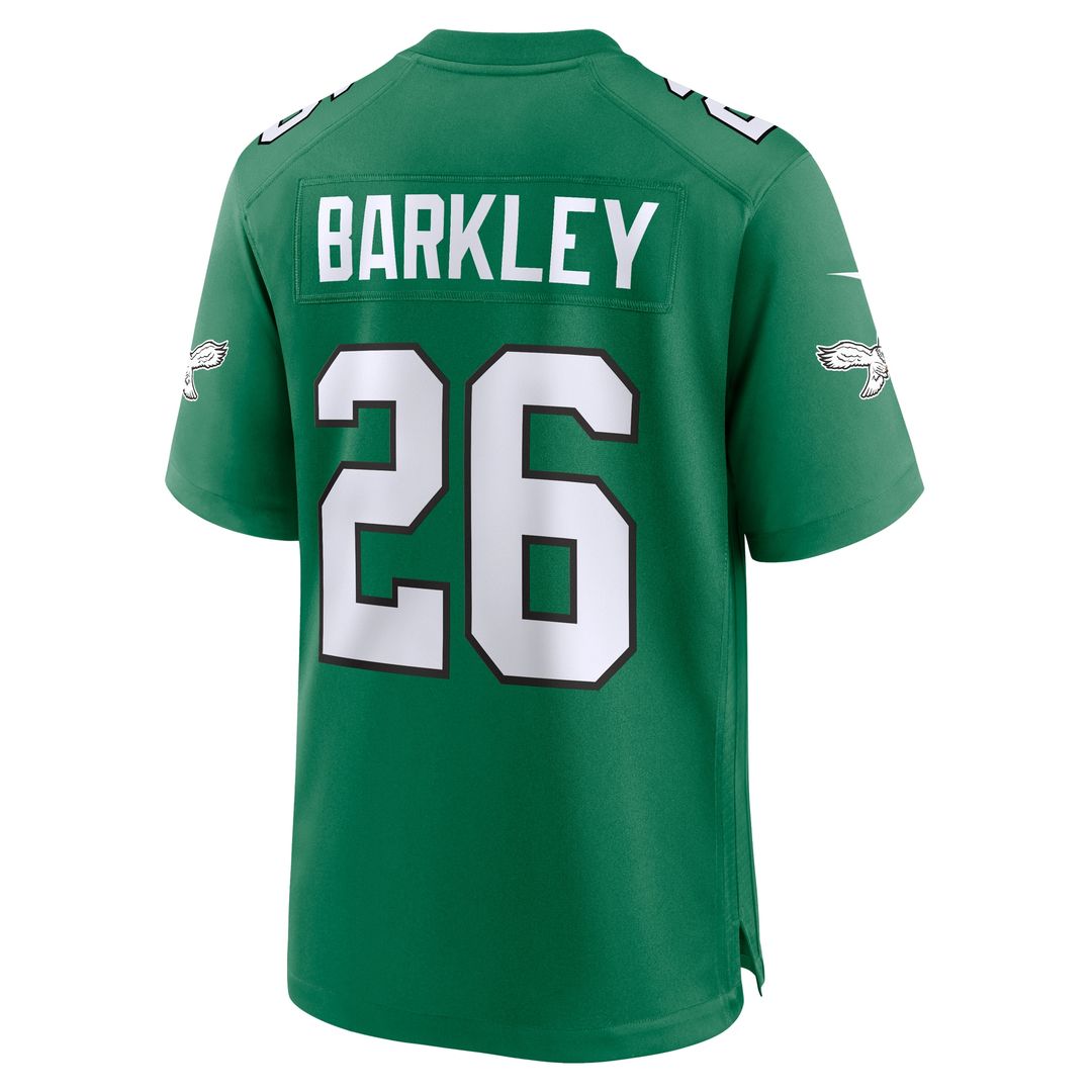 Saquon Barkley Philadelphia Eagles Nike Team Game Jersey -  Midnight Green