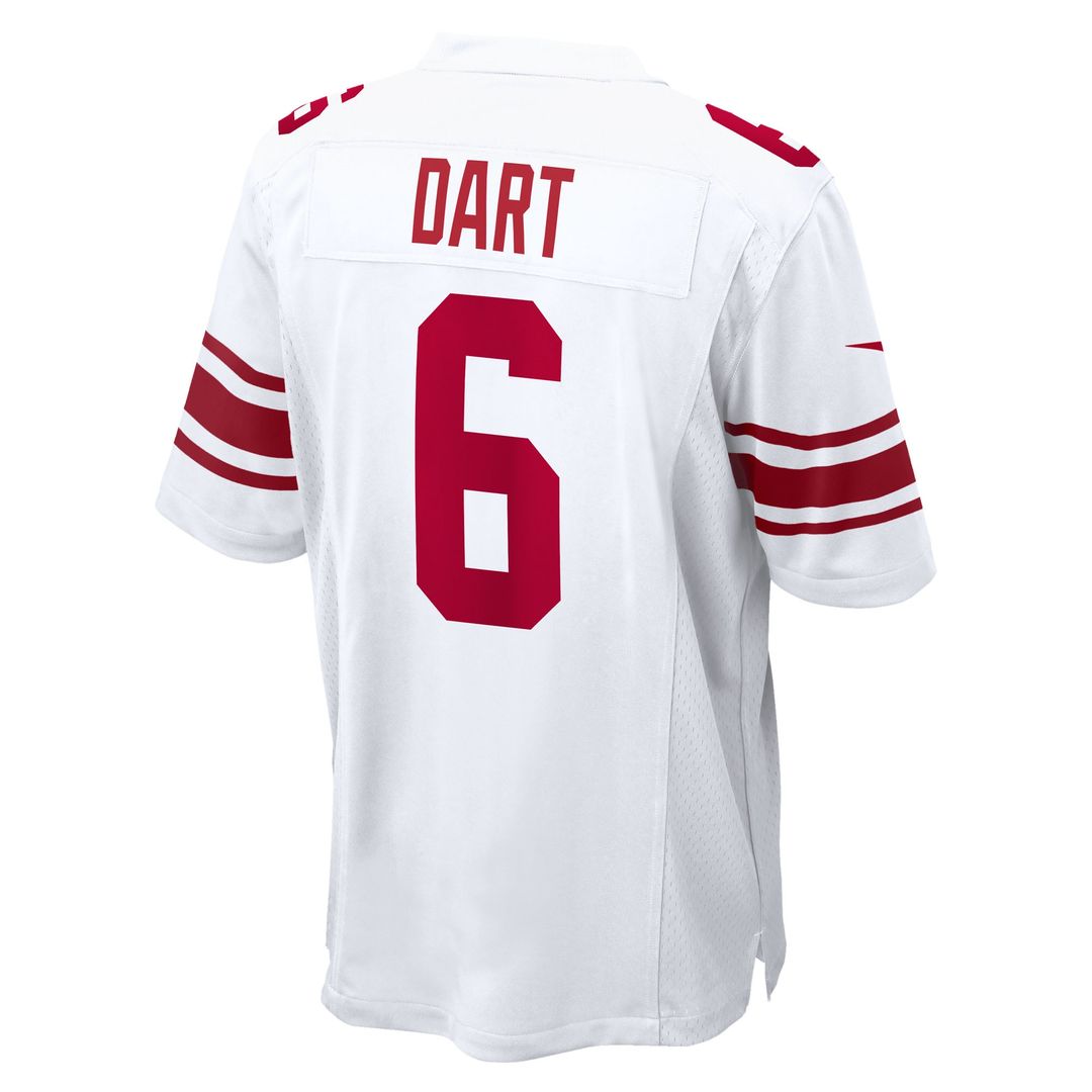 Jaxson Dart New York Giants Nike Alternate Century Red Game Jersey - Red
