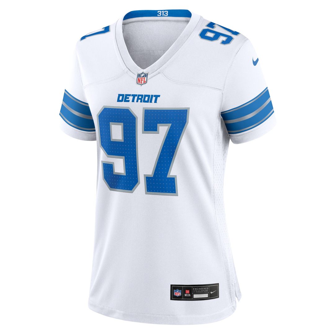 Aidan Hutchinson Detroit Lions Nike Women's 2nd Alternate Game Jersey - Black