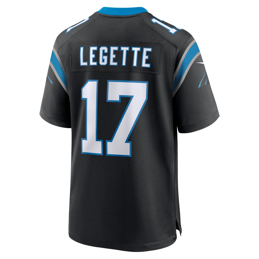 Xavier Legette Carolina Panthers Nike Team Game Player Jersey - Black