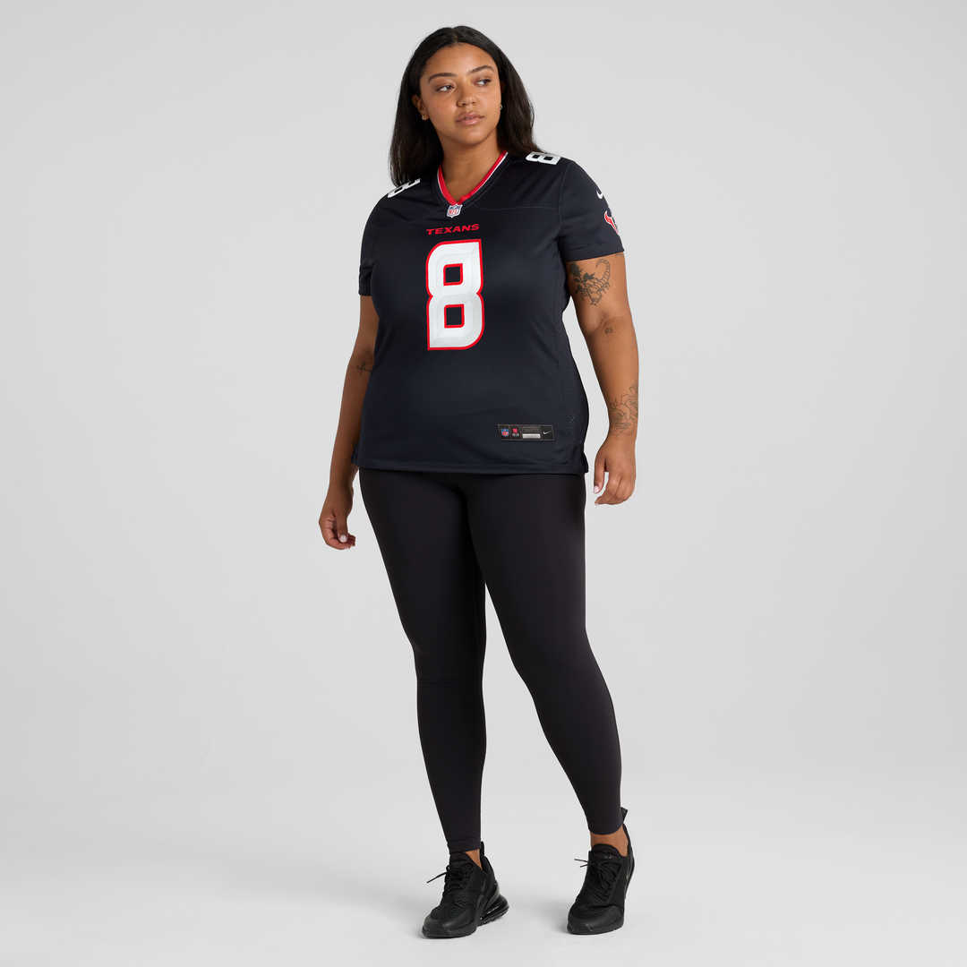 Cade Stover Houston Texans Nike Women's Team Game Jersey -  Navy