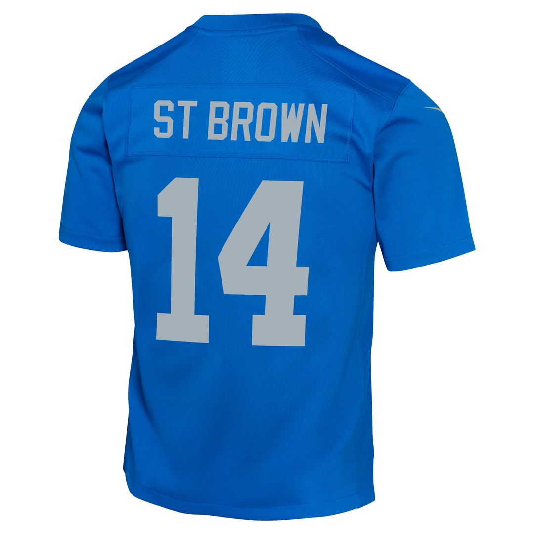 Amon-Ra St. Brown Detroit Lions Nike Youth Game Jersey - Black