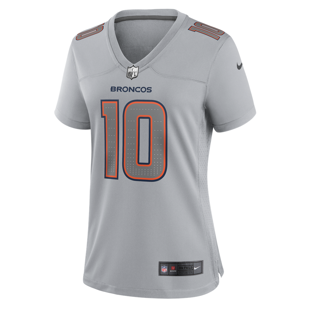 Bo Nix Denver Broncos Nike Women's Fashion Atmosphere Fashion Game Jersey - Gray