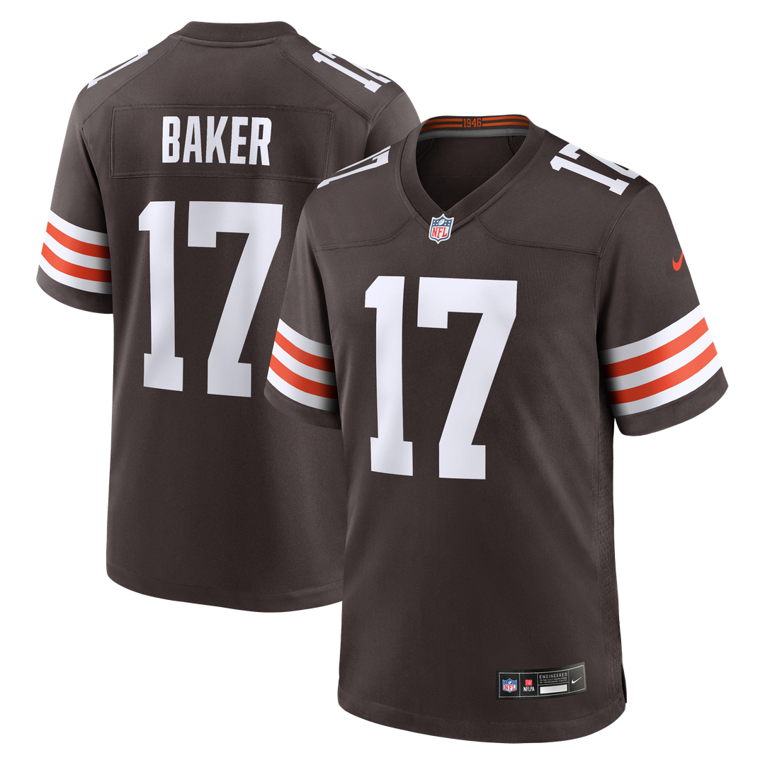 Jerome Baker Cleveland Browns Nike Team Game Jersey -  Brown
