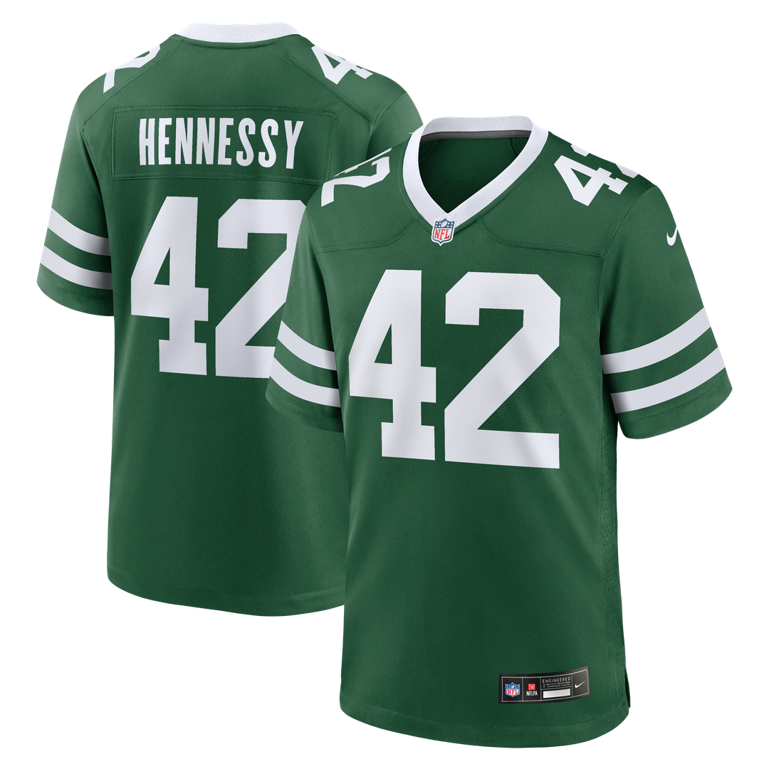 Thomas Hennessy New York Jets Nike Team Game Jersey - Legacy Green