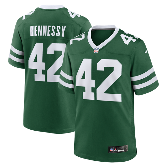 Thomas Hennessy New York Jets Nike Team Game Jersey - Legacy Green