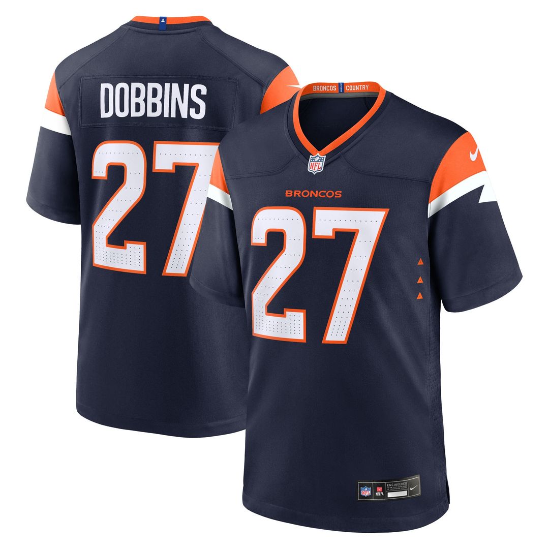 J.K. Dobbins Denver Broncos Nike Alternate Game Jersey -  Navy